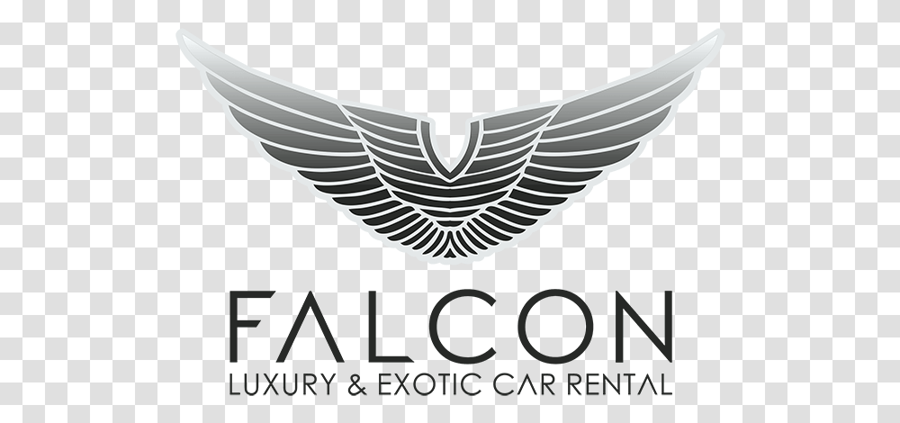 Download Luxury & Exotic Car Rental Logo Los Angeles Luxury Car Text Logo, Symbol, Emblem, Bird, Animal Transparent Png