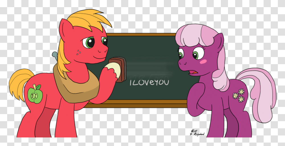 Download Mac Hearts Big Mac And Cheerilee, Graphics, Blackboard Transparent Png