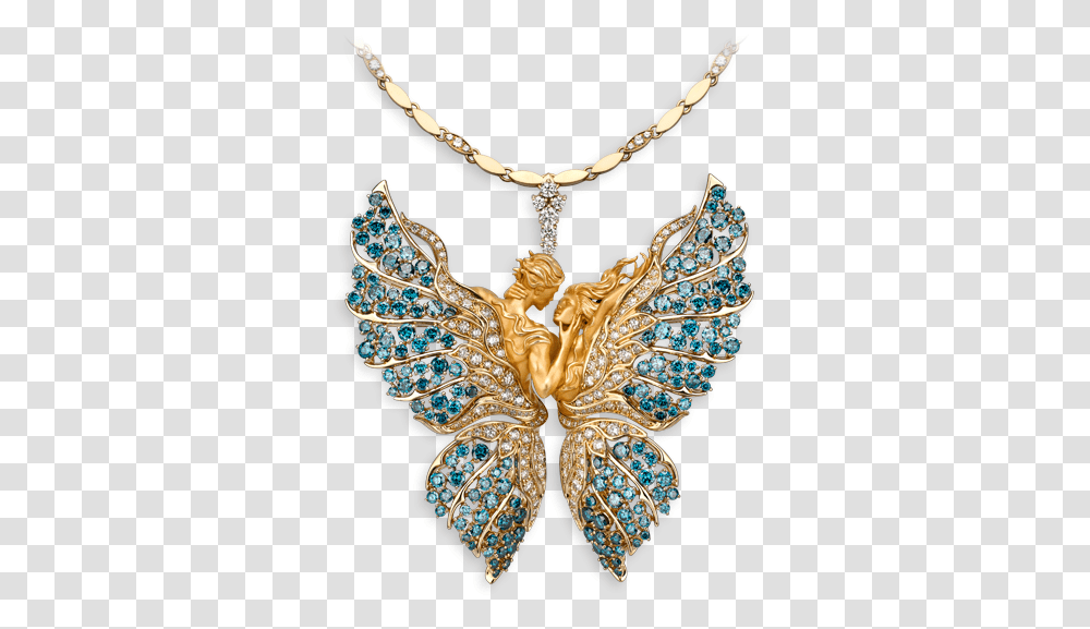 Download Magerit Butterfly Lovers Hd Butterfly Lovers Necklace, Jewelry, Accessories, Accessory, Pendant Transparent Png