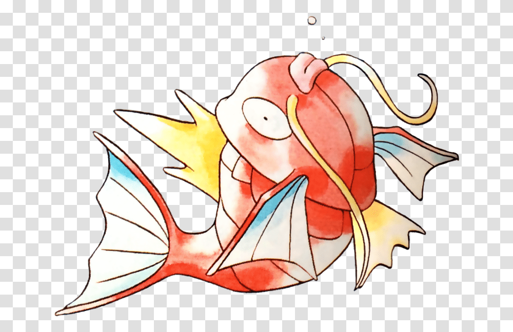 Download Magikarp Pokemon Red And Blue Magikarp Red And Blue, Animal, Bird, Art, Graphics Transparent Png
