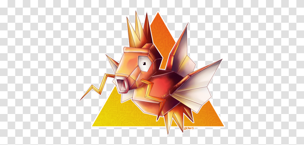 Download Magikarp X Porygon = Porykarp Pokemon Fusion Origami, Graphics, Art, Symbol, Angry Birds Transparent Png