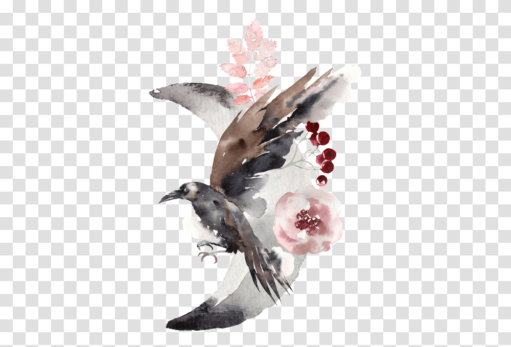 Download Magnificent Bird Watercolor Watercolor Painting Six Of Crows Quotes, Animal, Art, Graphics, Floral Design Transparent Png