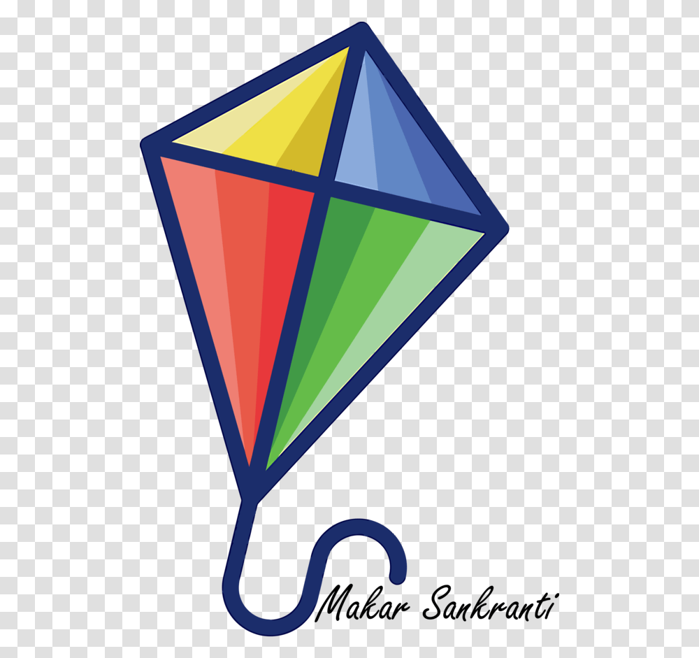 Download Makar Sankranti Triangle Line Logo For Happy Games Vertical, Toy, Kite Transparent Png