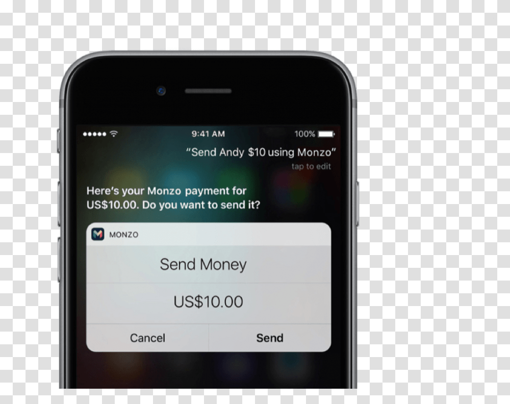 Download Making Payments Through Siri Iphone Full Size Iphone, Mobile Phone, Electronics, Cell Phone Transparent Png