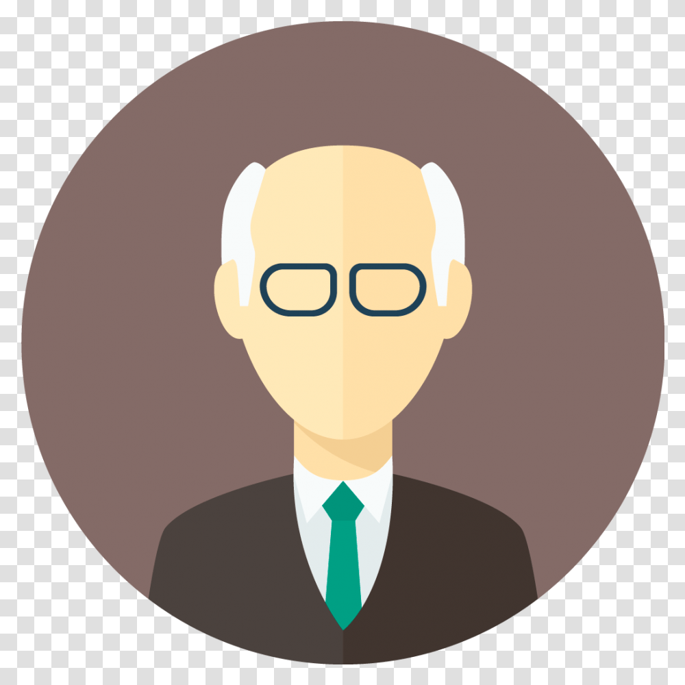 Download Male Icon Free And Vector Man Circle Icon, Head, Face, Tie, Accessories Transparent Png