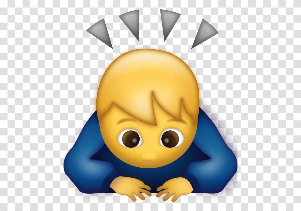 Download Man Bowing Emoji Free Iphone Emojis Icon Man Bowing Emoji, Graphics, Art, Animal, Mammal Transparent Png