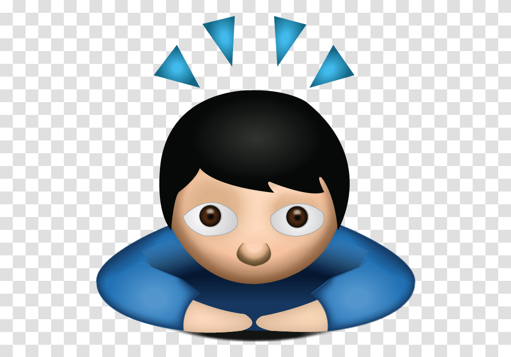 Download Man Bowing Emoji Waiting Emoji In Whatsapp, Outdoors, Nature, Person, Text Transparent Png
