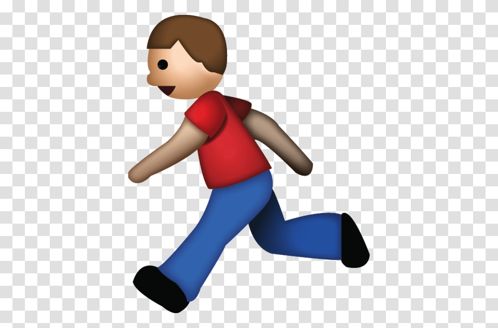 Download Man Running Emoji Emoji Island, Standing, Female, Toy, Girl Transparent Png