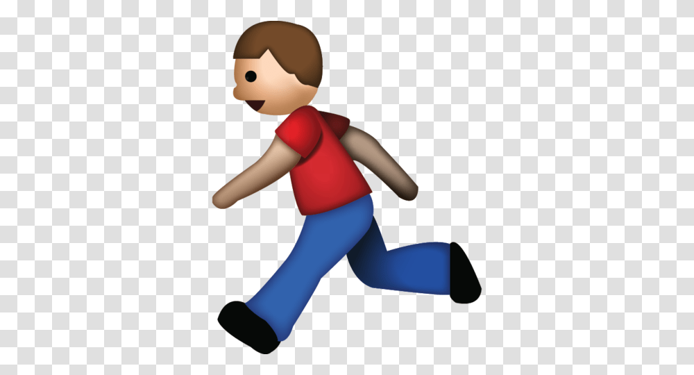 Download Man Running Emoji Emoji Island, Standing, Female, Toy, Walking Transparent Png