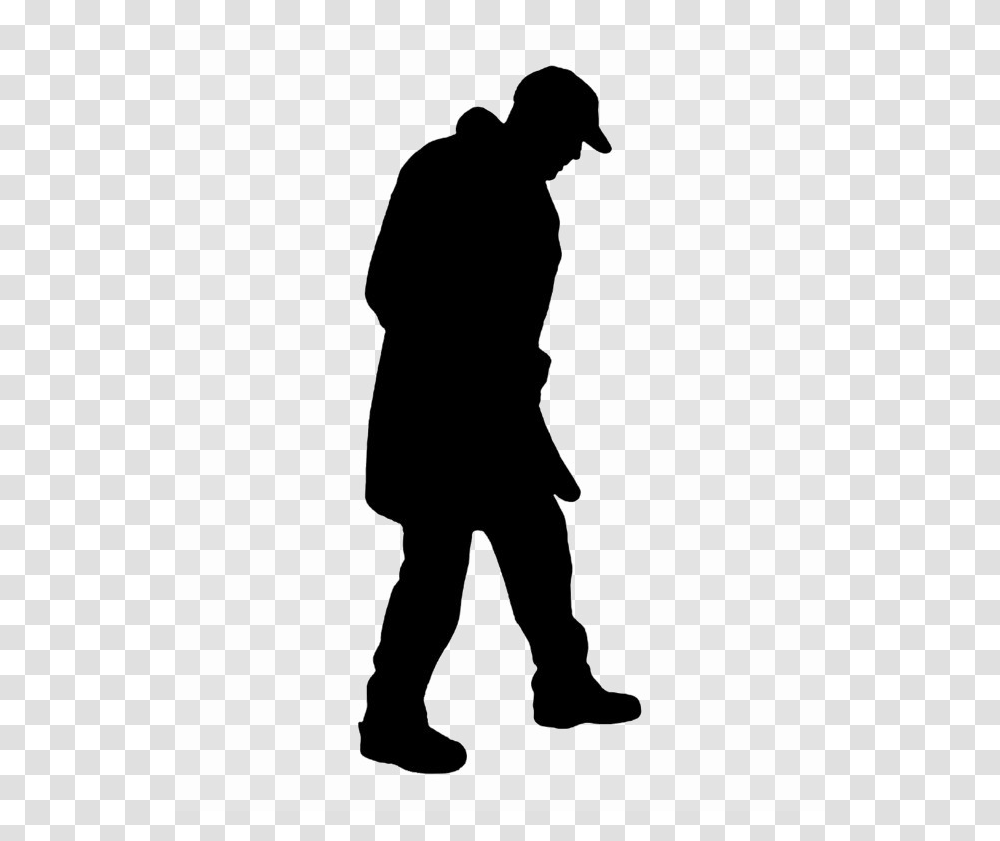 Download Man Silhouette Clipart Clip Art Silhouette, Person, Human, Standing, Kneeling Transparent Png