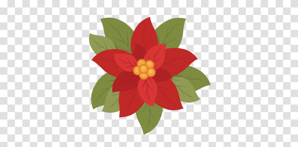Download Marcos De Nochebuenas Clipart Poinsettia Clip Art, Dahlia, Flower, Plant, Blossom Transparent Png