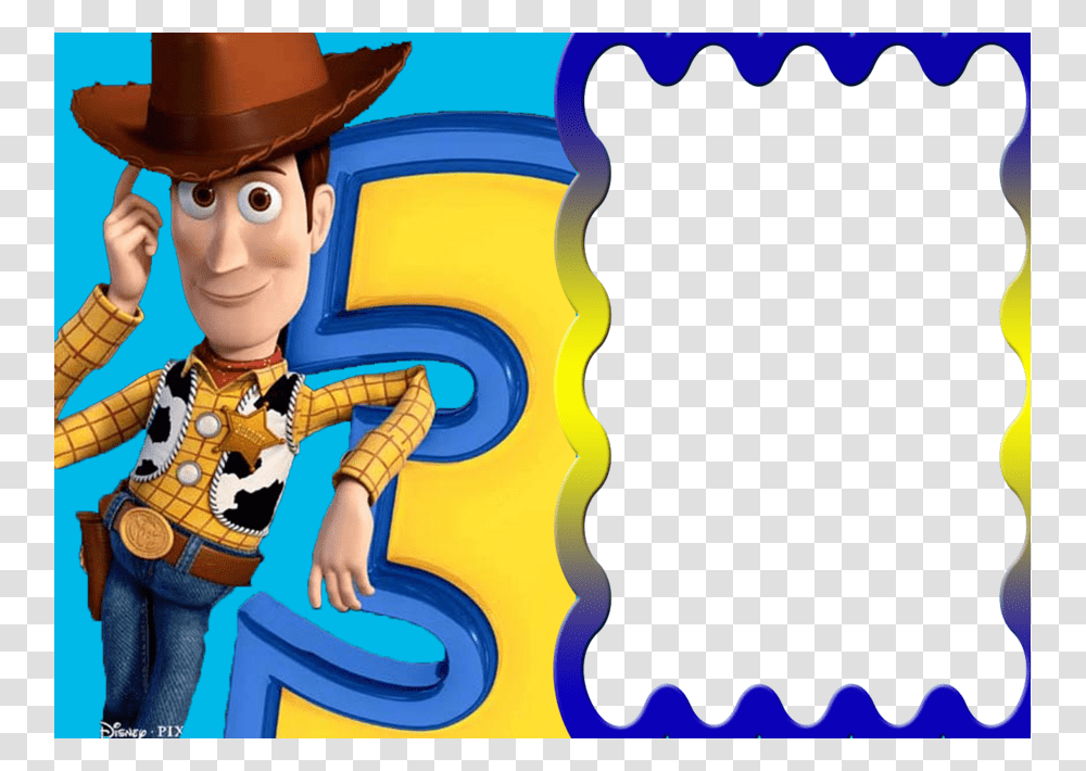 Download Marcos De Toy Story Clipart Toy Story Sheriff Woody Buzz, Person, Hat, Cowboy Hat Transparent Png