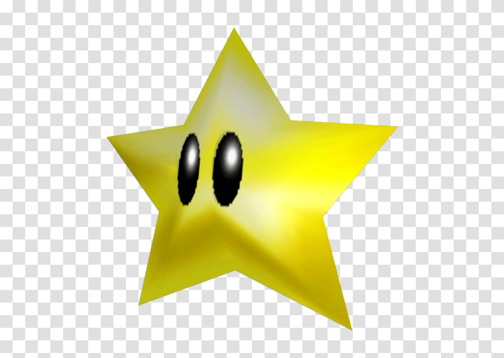 Download Mario Clipart Yellow Star Sm64 Star, Symbol, Star Symbol, Cross Transparent Png