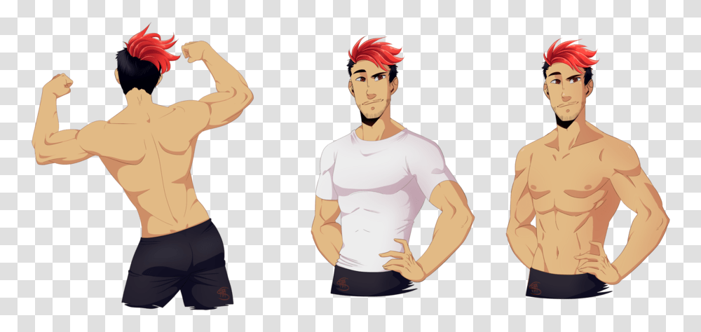 Download Markiplier Markiplier Scars Image With No Markiplier Fan Art, Clothing, Person, Sleeve, Arm Transparent Png