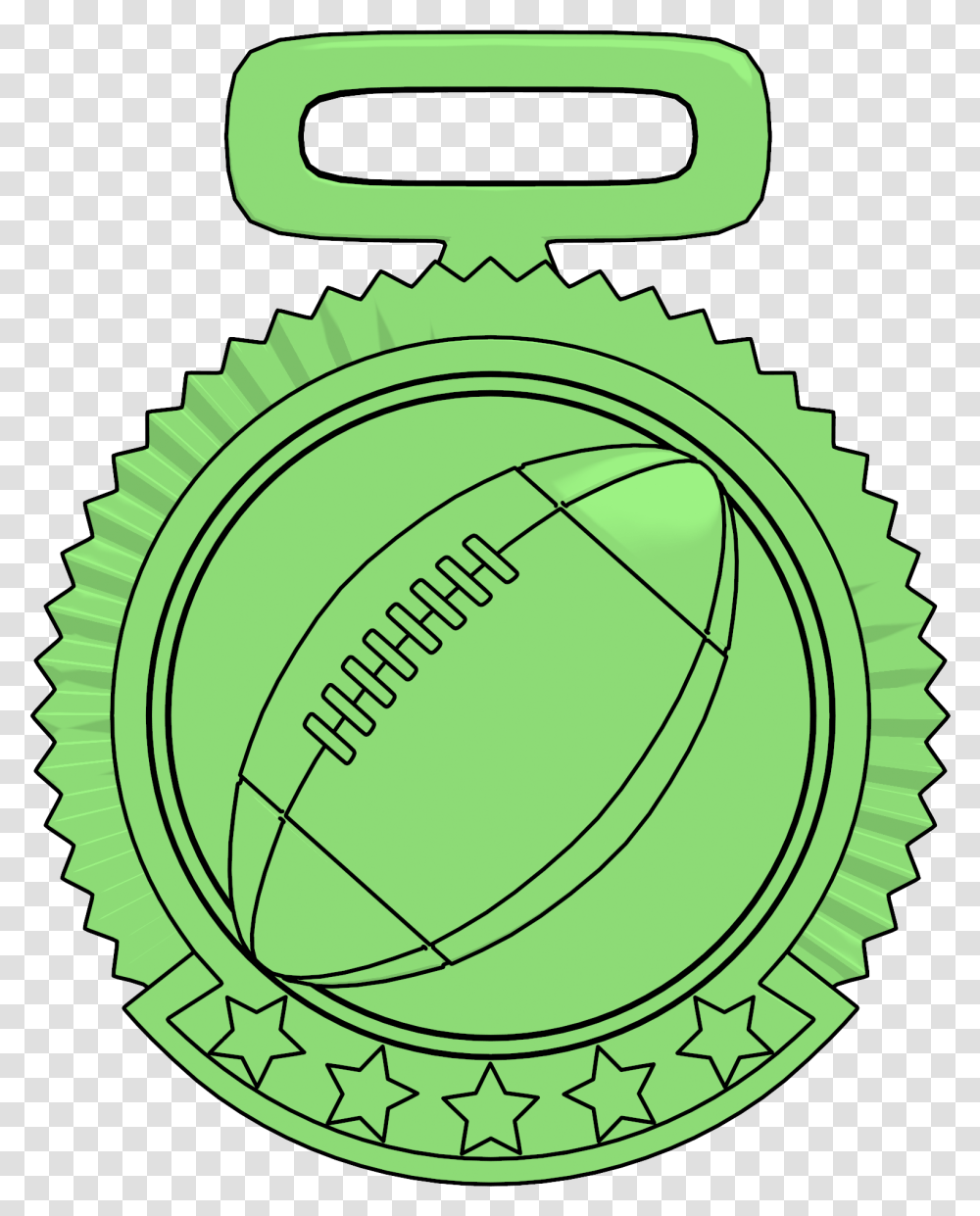 Download Medal Ball Football Logo Circle Clipart Circle, Machine, Symbol, Trademark, Text Transparent Png