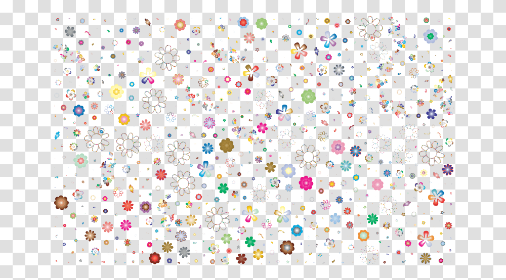 Download Medium Image Flowers Confetti Full Size Flower Pattern, Fractal, Ornament, Art, Paisley Transparent Png