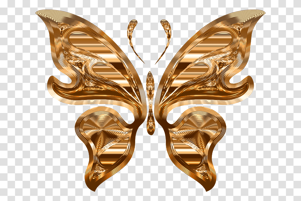 Download Medium Image Gold Butterfly Silhouette Background Gold Butterfly Background Design, Chandelier, Lamp, Mask, Treasure Transparent Png