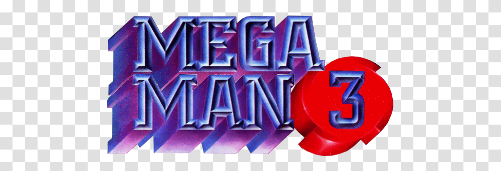 Download Mega Man 3 Logo Image With Mega Man Iii Logo, Purple, Dynamite, Bomb, Weapon Transparent Png