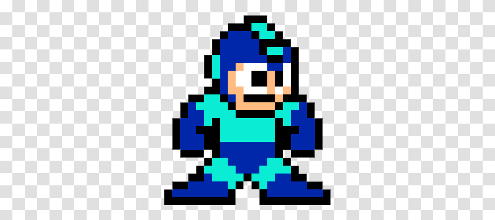 Download Megaman Pixel Art Minecraft Pixel Video Game Characters, Pac Man, First Aid Transparent Png