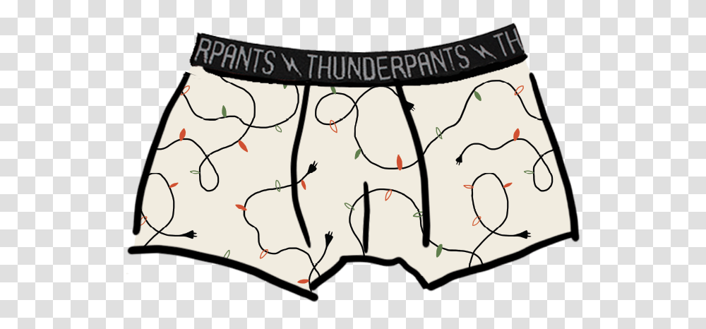 Download Men's Boxer Brief Holiday Lights Underpants Boxer Briefs, Text, Label, Nature, Outdoors Transparent Png
