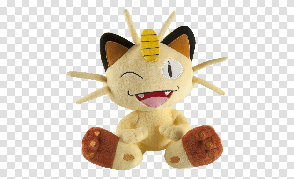 Download Meowth Image With No Pokemon Meowth Plush, Toy, Doll, Figurine, Rattle Transparent Png