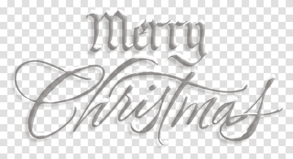 Download Merry Christmas Snow, Text, Calligraphy, Handwriting, Label Transparent Png