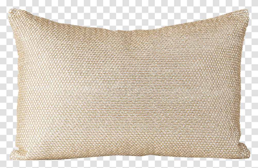 Download Metallic Gold Embroidered Cushion, Pillow, Rug Transparent Png