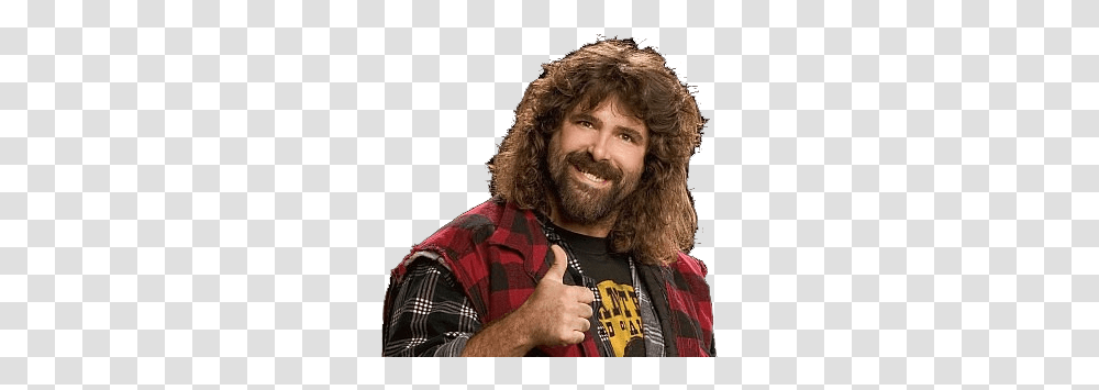 Download Mick Foley Free Image Free Mick Foley Wwe, Face, Person, Beard, Finger Transparent Png