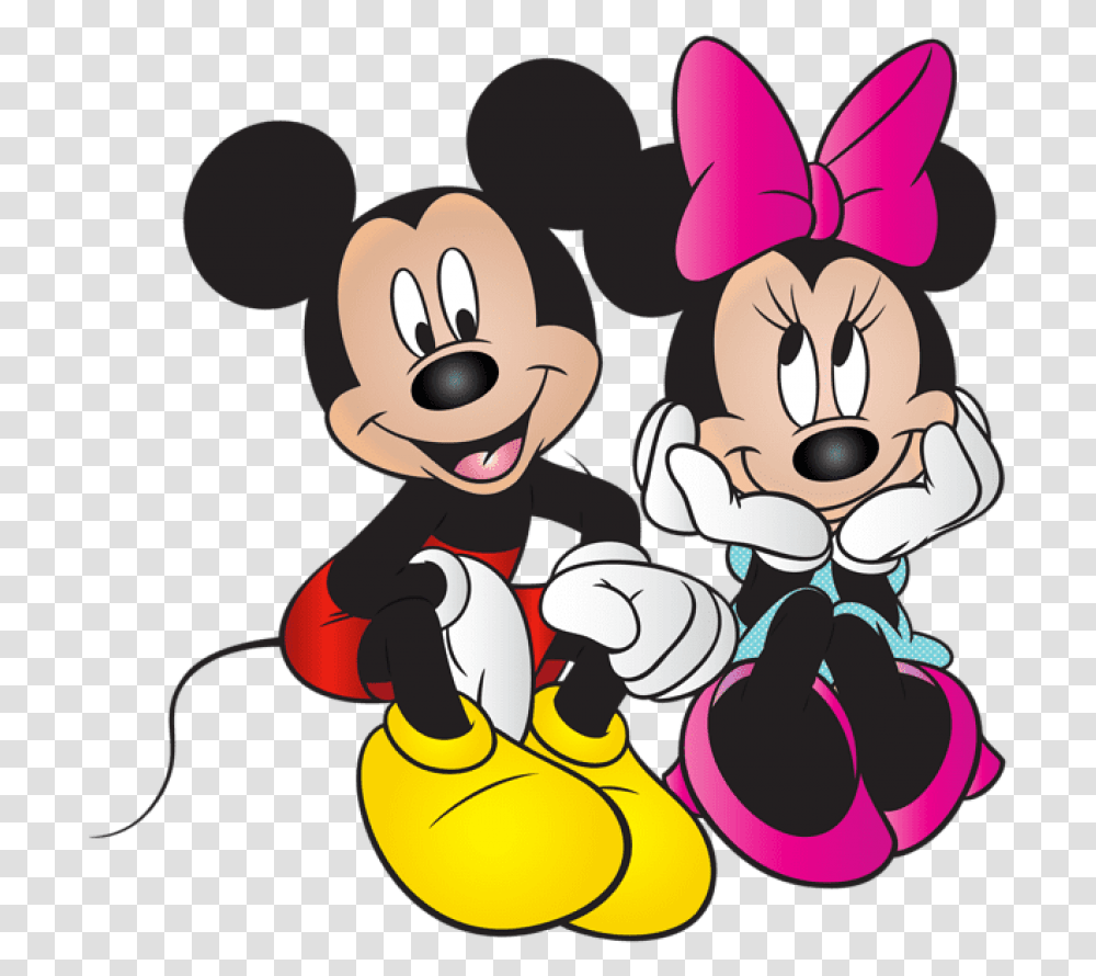 Download Mickey And Minnie Mouse Mickey And Minnie Mouse Background, Graphics, Art, Comics, Book Transparent Png