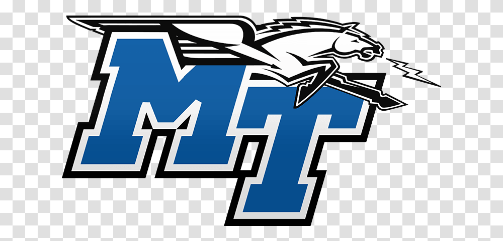 Download Middle Tennessee Football Logo Logo Middle Tennessee State University, Text, Symbol, Transportation, Vehicle Transparent Png