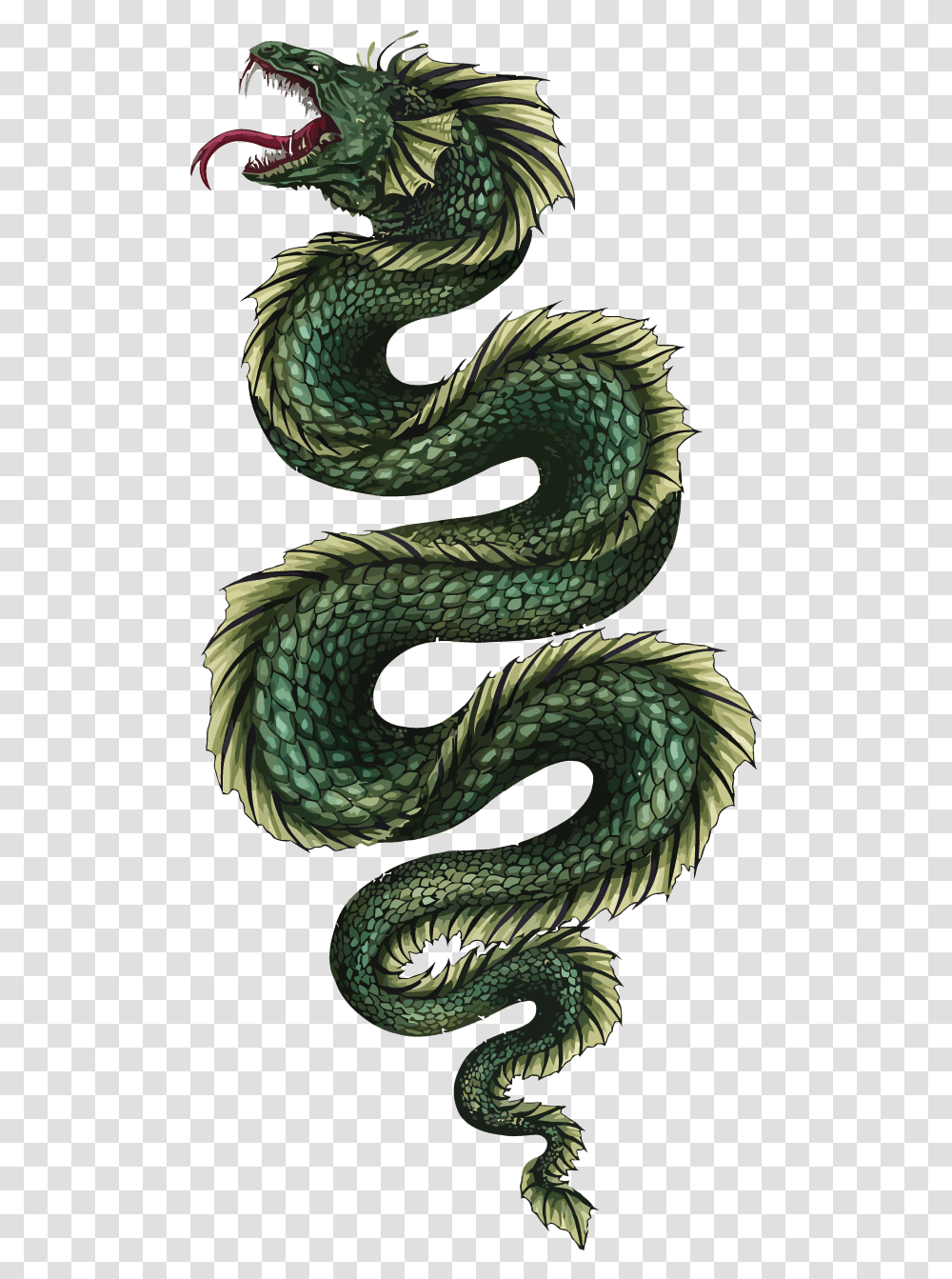 Download Midgard Serpent Chinese Dragon Vector Jxf6rmungandr Serpent Dragon, Snake, Reptile, Animal, Dinosaur Transparent Png