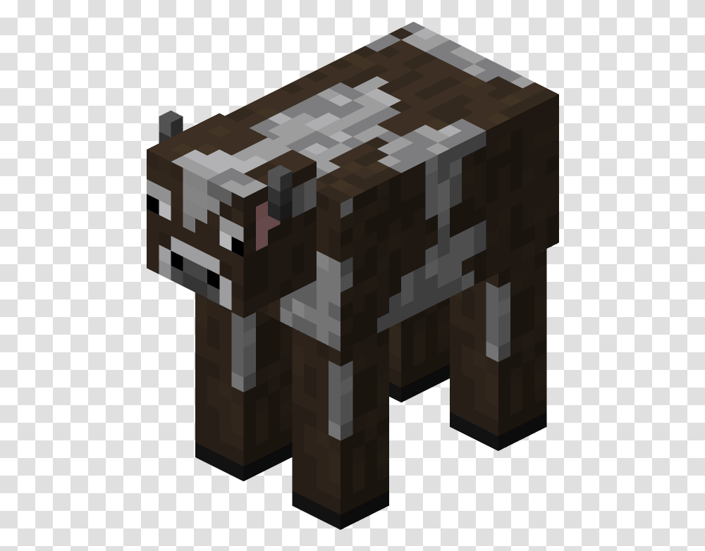 Download Minecraft Cow Full Size Image Pngkit Minecraft Cow Background, Toy, Rug Transparent Png