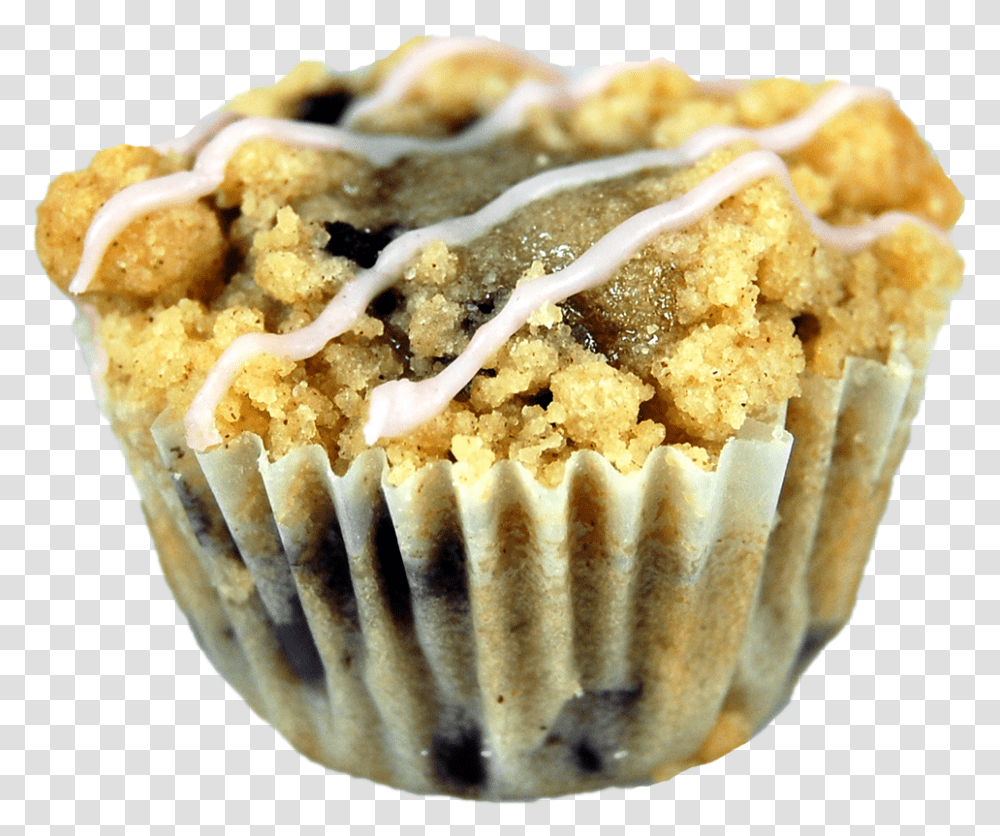 Download Mini Blueberry Muffins Single Muffin, Dessert, Food, Hot Dog, Cake Transparent Png