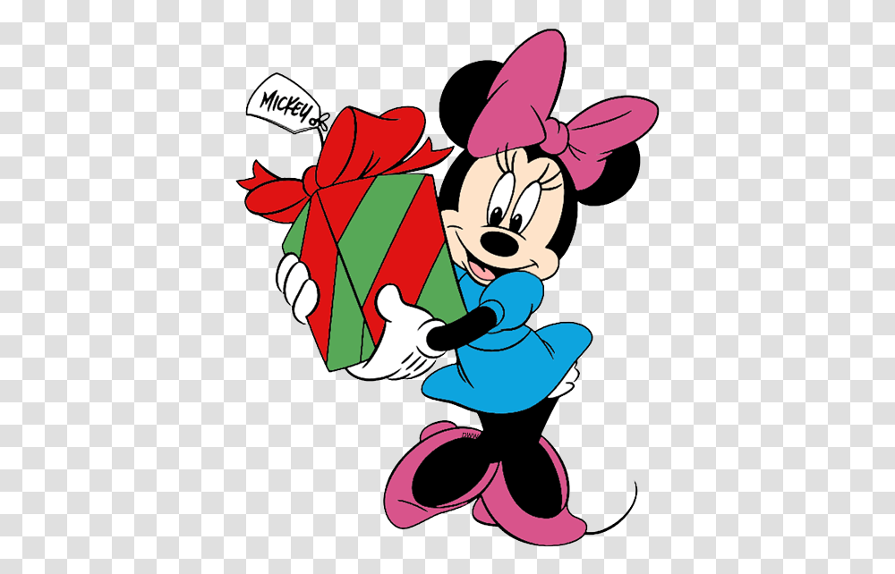 Download Minnie Mouse Clipart Presents Minnie Mouse Minnie Mouse Christmas Clipart, Elf, Graphics, Gift, Performer Transparent Png