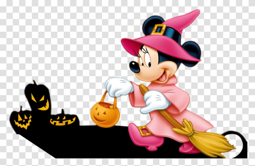 Download Minnie Mouse Donald Duck Halloween Clip Art Minnie Halloween Clipart, Toy, Super Mario, Performer, Label Transparent Png