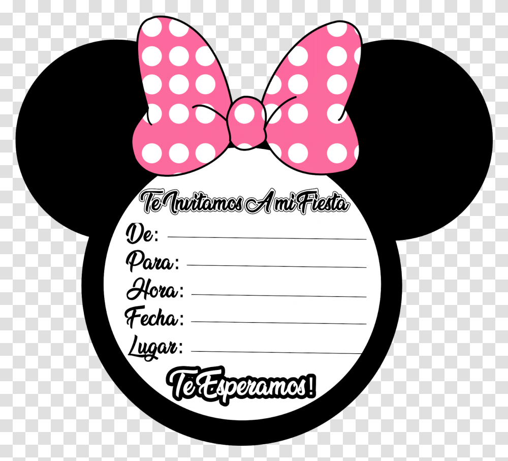 Download Minnie Mouse Happy 2nd Birthday Hd Molde De Minnie Mouse, Text, Interior Design, Indoors, Heart Transparent Png