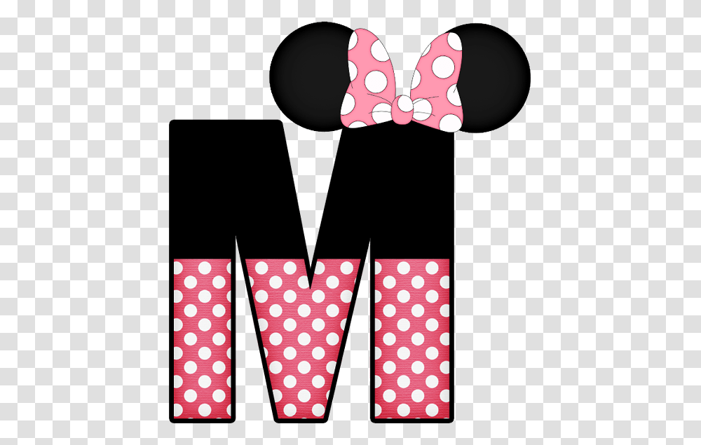 Download Minnie Mouse Letter B Clipart Minnie Mouse Mickey Mouse, Texture, Polka Dot, Tie, Accessories Transparent Png
