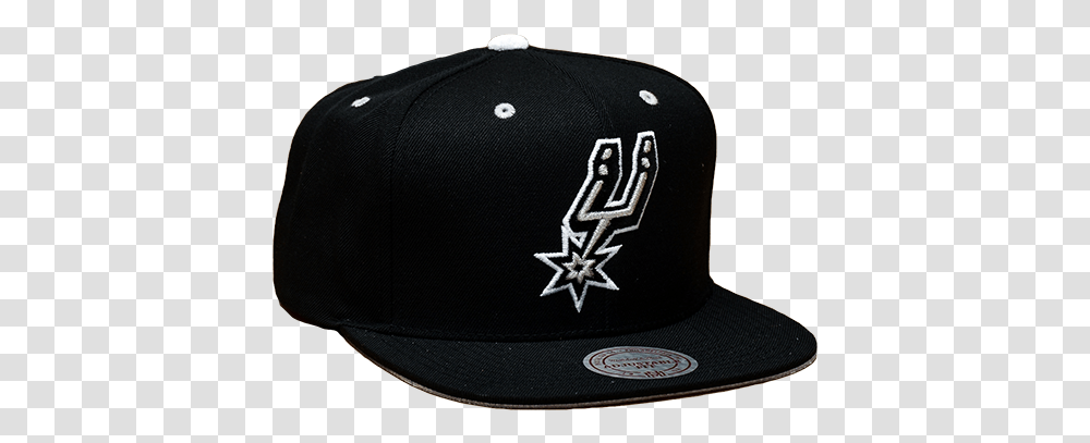 Download Mitchell Ness Nba San Antonio Spurs Logo, Clothing, Apparel, Baseball Cap, Hat Transparent Png