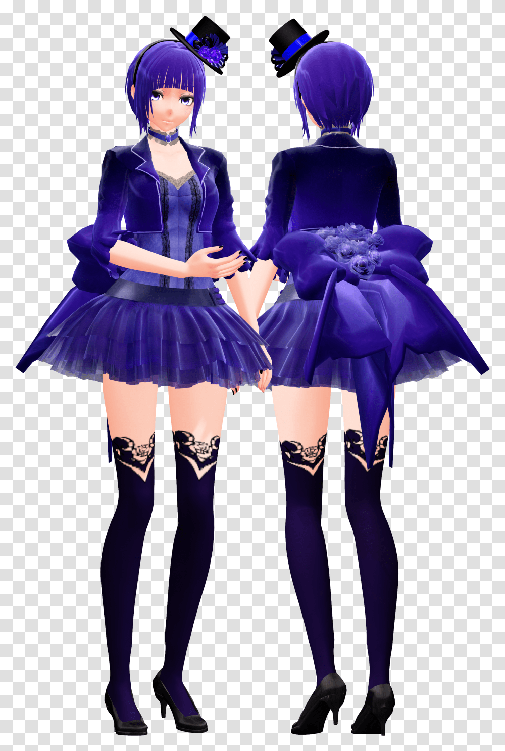 Download Mmd Model Blue, Costume, Person, Leisure Activities Transparent Png