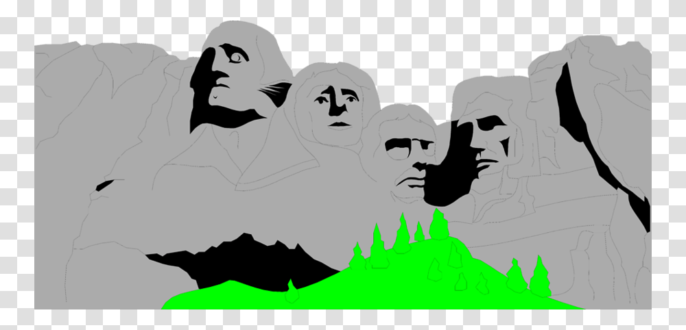 Download Mnt Rushmore Background Clipart Mount, Face, Head, Nature, Stencil Transparent Png