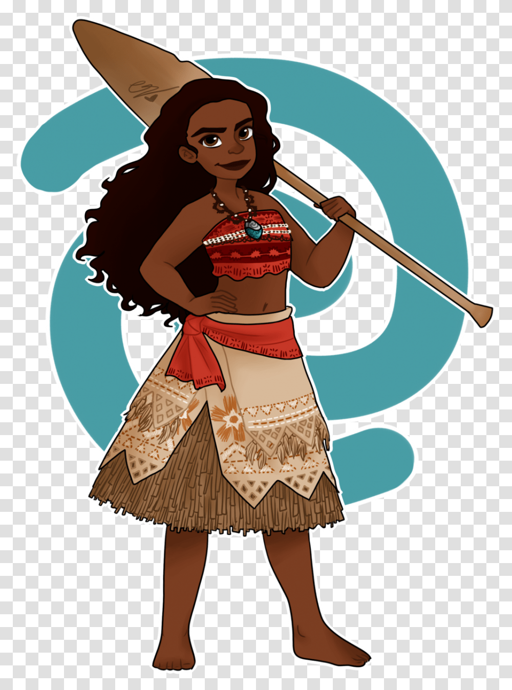 Download Moana Of Motunui By Simpaticasx2 Moana Clip Art Maori People Clipart, Costume, Person, Female, Woman Transparent Png