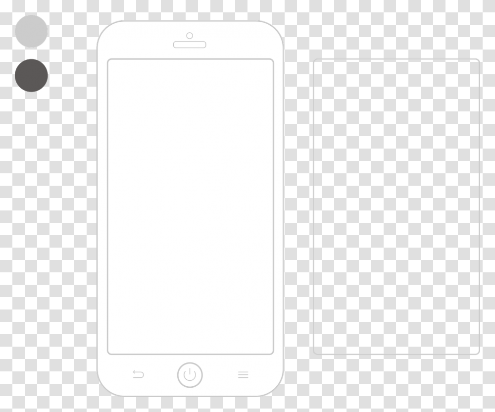 Download Mobile Outline Ios Android Contorno De Iphone, Mobile Phone, Electronics, Cell Phone Transparent Png