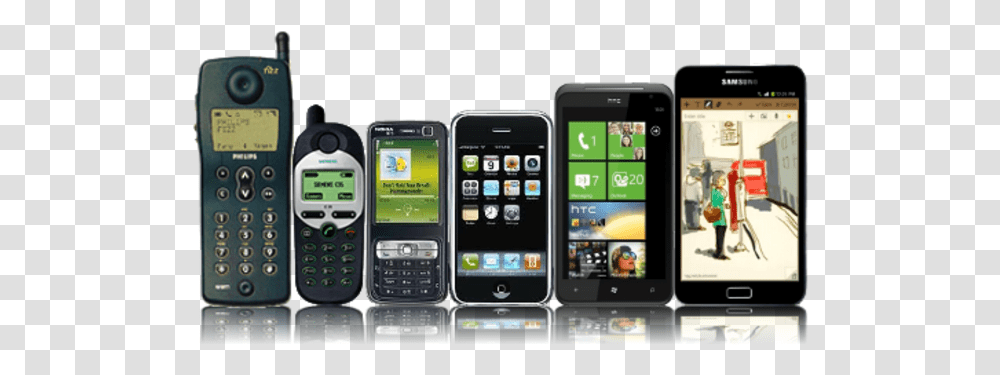 Download Mobile Phone Evolution Iphone, Electronics, Cell Phone, Person, Human Transparent Png