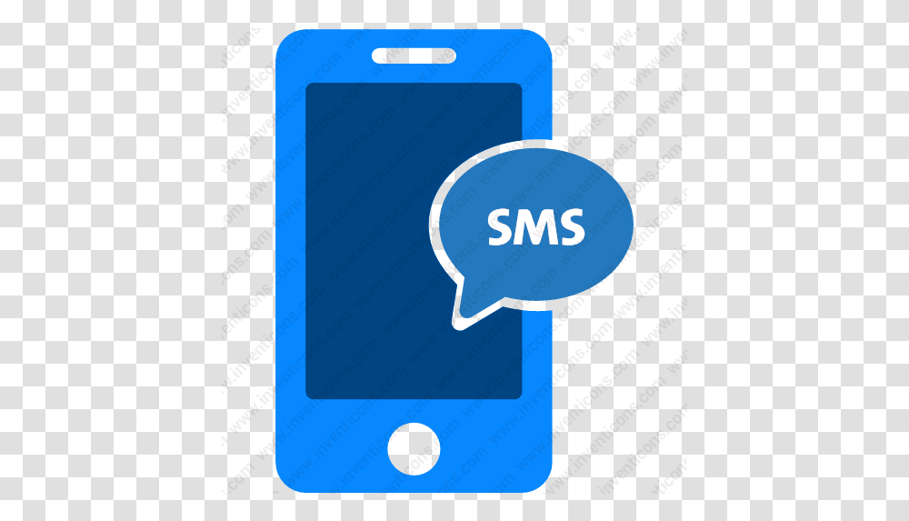 Download Mobile Sms Vector Icon Inventicons Sms In Smart Phone, Electronics, Mobile Phone, Cell Phone, Text Transparent Png