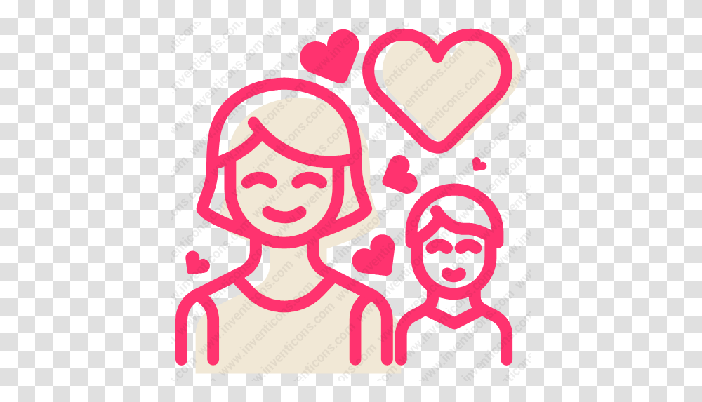 Download Mom Love Baby Vector Icon Inventicons Happy, Poster, Advertisement, Heart, Graphics Transparent Png