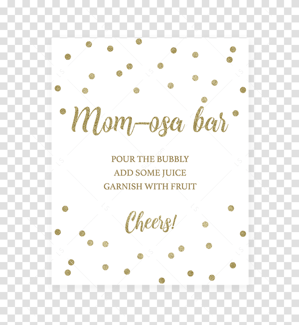 Download Momosa Bar Table Sign With Paper, Flyer, Poster, Advertisement, Brochure Transparent Png