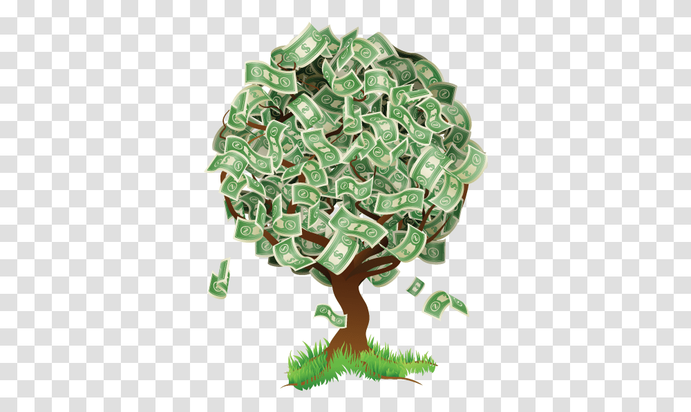 Download Money Tree Money Tree Cartoon, Green, Dollar, Gemstone, Jewelry Transparent Png