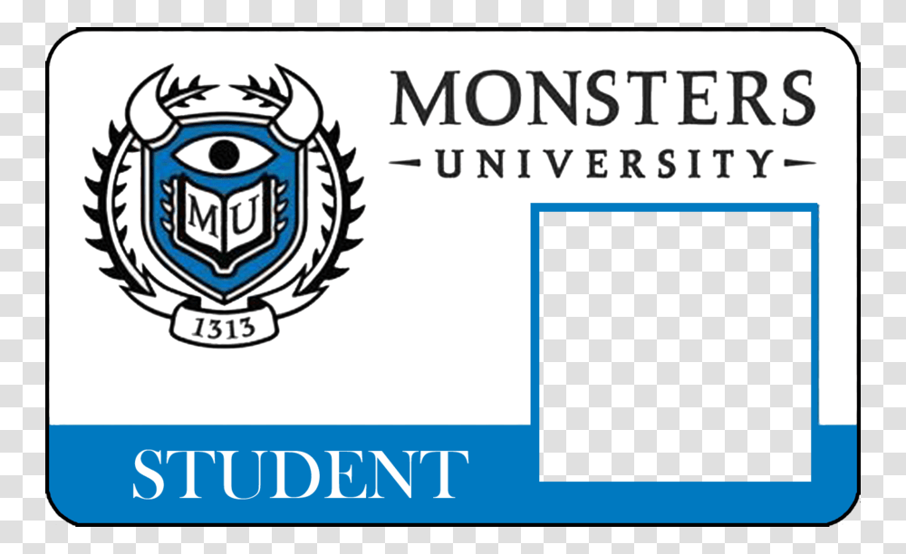 Download Monsters University Id Card Clipart Mike Wazowski, Label, Logo Transparent Png