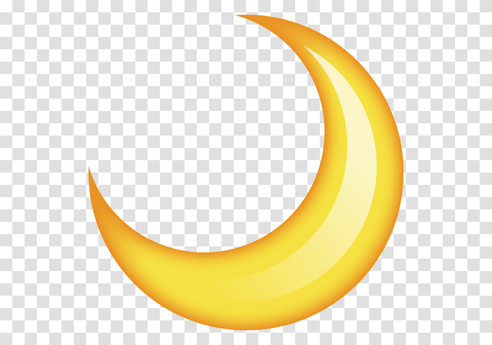 Download Moon Emoji Image In Emoji Island, Banana, Fruit, Plant, Food Transparent Png