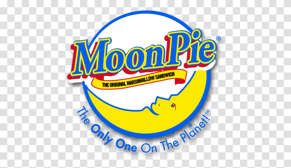 Download Moonpie Is A Registered Trademark Of Chattanooga Moon Pie Logo, Text, Symbol, Label, Bazaar Transparent Png